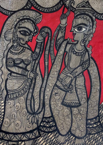 Madhubani - Untitled AKJ 21, A Kumar Jha, Gallery Ragini - Artisera