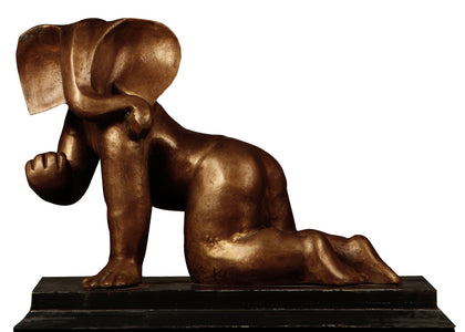 Kneeling Ganesha, Tapas Sarkar, Stories in Bronze - Artisera