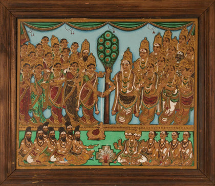 Girija Kalyana (Shiva's Marriage), , Mysore Paintings - Artisera
