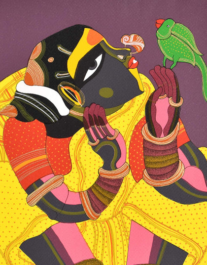 Woman in Yellow, Thota Vaikuntam, Archer Art Gallery - Artisera