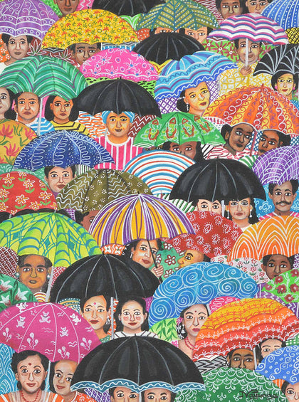 Umbrellas, Nayanaa Kanodia, Archer Art Gallery - Artisera