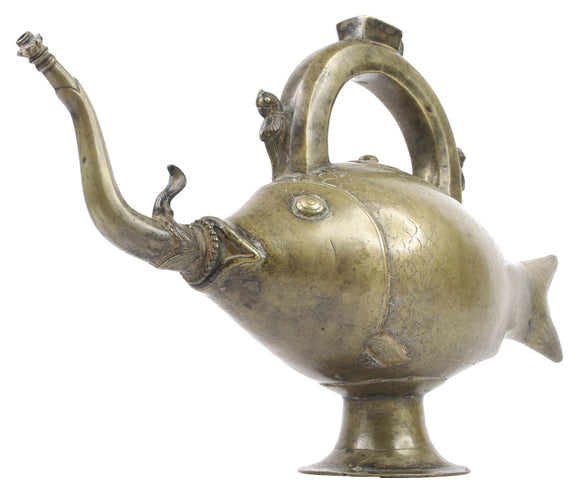 Fish Aquamanile (Water Vessel), , Balaji's Antiques and Collectibles - Artisera
