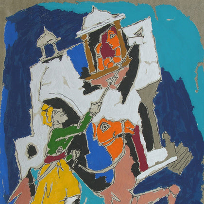 Folk Lore - Jaisalmer, M.F. Husain, Archer Art Gallery - Artisera