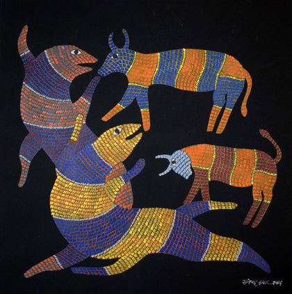 Gond - Untitled 55, Rajendra Kumar Shyam, Arts of the Earth - Artisera