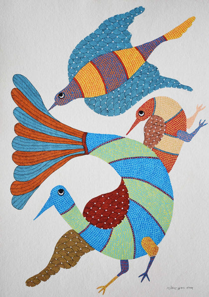 Gond - Untitled 64, Rajendra Kumar Shyam, Arts of the Earth - Artisera