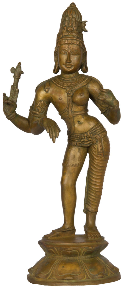 Ardhanareeshwara (Half Shiva Half Parvati) - I, , Lost Wax Bronze Sculptures - Artisera