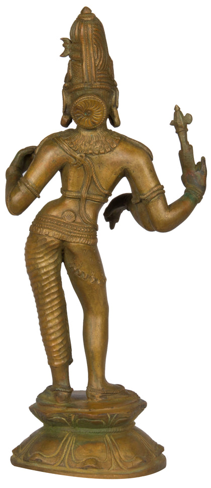 Ardhanareeshwara (Half Shiva Half Parvati) - I, , Lost Wax Bronze Sculptures - Artisera