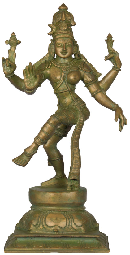 Ardhanareeshwara (Half Shiva Half Parvati) - II, , Lost Wax Bronze Sculptures - Artisera