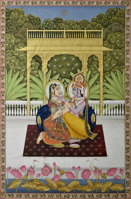 Radha Krishna Milan - 02, Nitin and Nilesh Sharma, Ethnic Art - Artisera