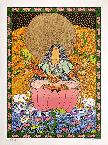 Golden Womb Series Laxmi, Seema Kohli, Archer Art Gallery - Artisera