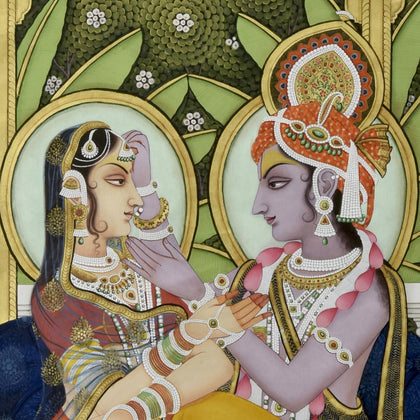 Radha Krishna Milan - 02, Nitin and Nilesh Sharma, Ethnic Art - Artisera