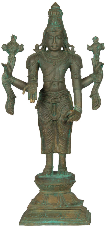 Vishnu - II, , Lost Wax Bronze Sculptures - Artisera