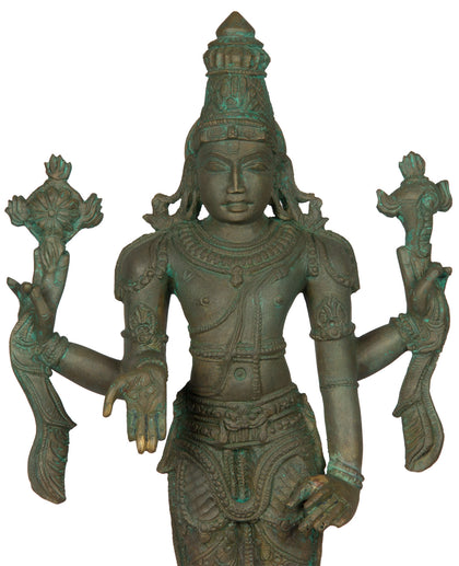 Vishnu - II, , Lost Wax Bronze Sculptures - Artisera