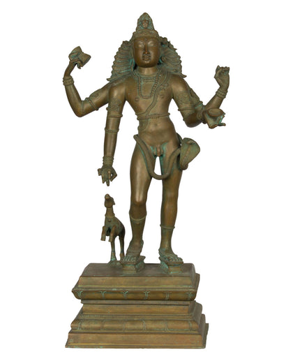 Bhikshatana - I, , Lost Wax Bronze Sculptures - Artisera