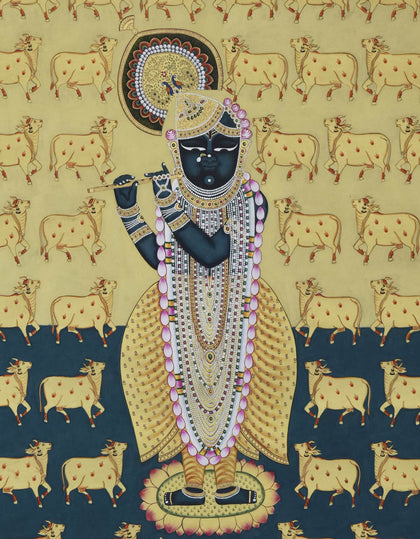 Shrinathji - 29, Nemichand, Ethnic Art - Artisera