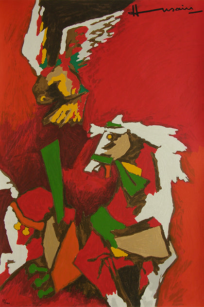 Horse (Appropriation), M.F. Husain, Archer Art Gallery - Artisera