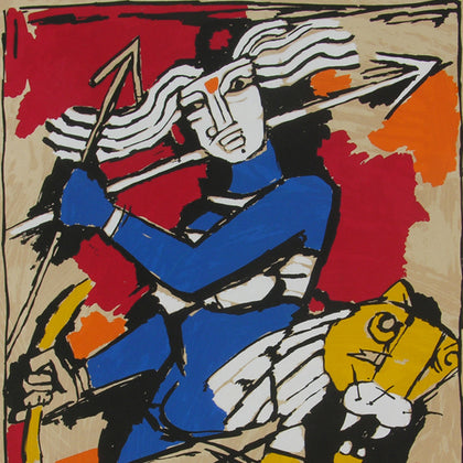 Durga, M.F. Husain, Archer Art Gallery - Artisera