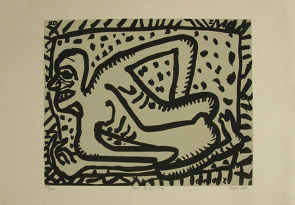 Man Reclining, Jogen Chowdhury, Archer Art Gallery - Artisera