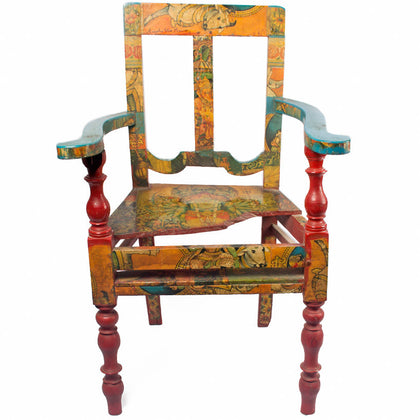 Chair painted by Anjolie Ela Menon, , Essajees - Artisera