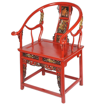 Oriental Horse-Shoe Back Chair, , The Great Eastern Home - Artisera