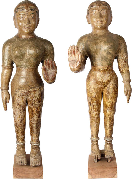 Female Pola Figures (Pair), , Balaji's Antiques and Collectibles - Artisera