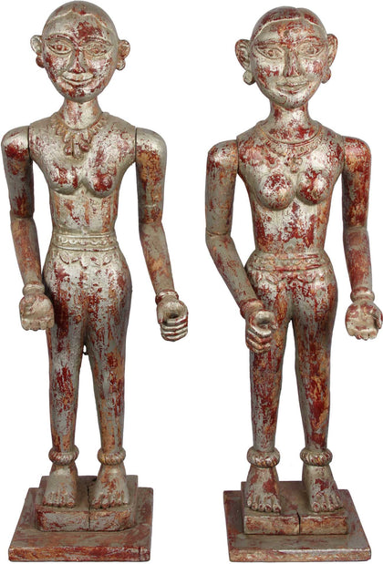 Maharashtrian Puppets (Pair), , Balaji's Antiques and Collectibles - Artisera