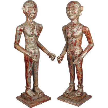 Maharashtrian Puppets (Pair), , Balaji's Antiques and Collectibles - Artisera