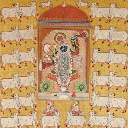 Shrinathji With Cows - 01, , Pankaj Sharma - Artisera