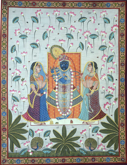 Traditional Folk Sharad With Lotus, , Pankaj Sharma - Artisera