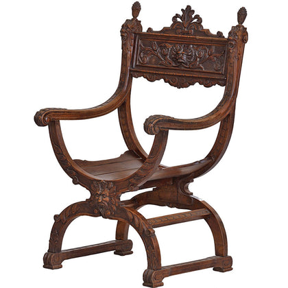 Italian Chair in Walnut Wood, , The Great Eastern Home - Artisera