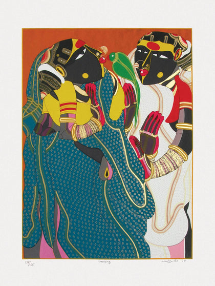 Gossiping, Thota Vaikuntam, Archer Art Gallery - Artisera