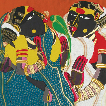 Gossiping, Thota Vaikuntam, Archer Art Gallery - Artisera