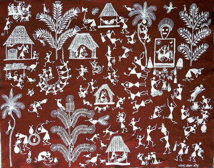 Warli - Untitled 26, Balu Jivya Mashe, Must Art - Artisera