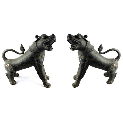 Foo Dogs (Pair), , Essajees - Artisera