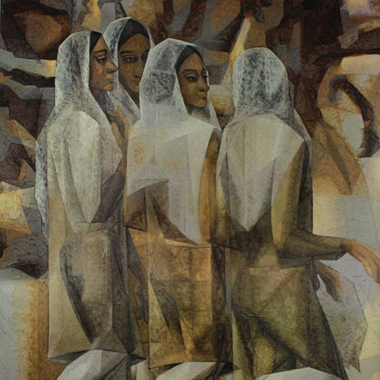 The Friends, Jehangir Sabavala, Emami Chisel Art - Artisera