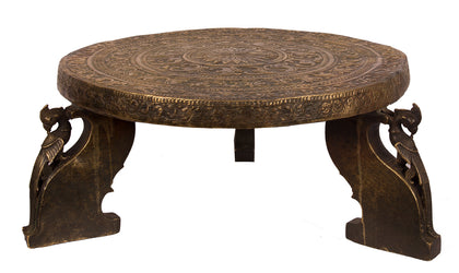 Puja Table with Parakeet Legs, , Balaji's Antiques and Collectibles - Artisera