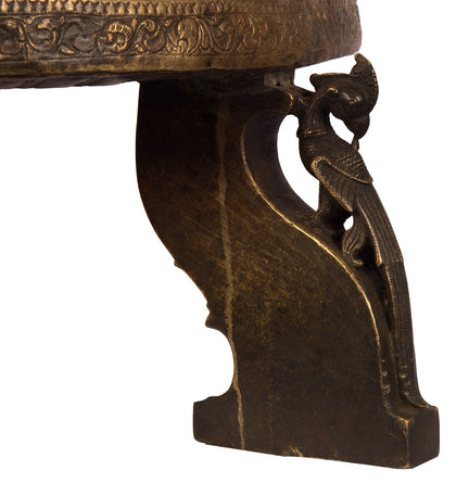 Puja Table with Parakeet Legs, , Balaji's Antiques and Collectibles - Artisera