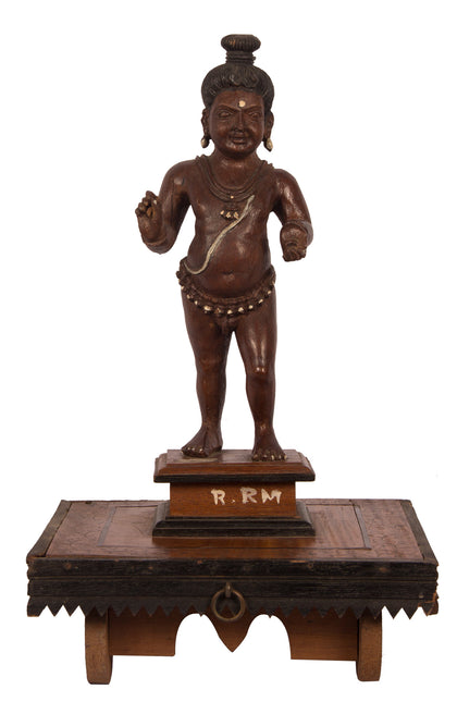 Krishna Pull Toy 1, , Balaji's Antiques and Collectibles - Artisera