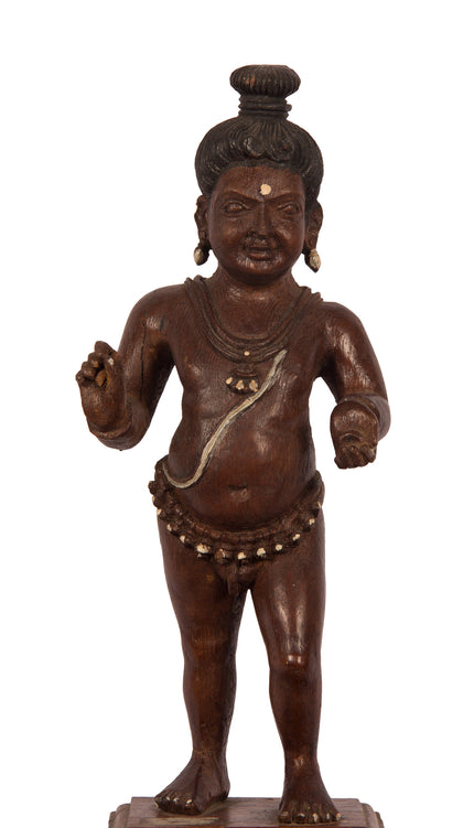 Krishna Pull Toy 1, , Balaji's Antiques and Collectibles - Artisera