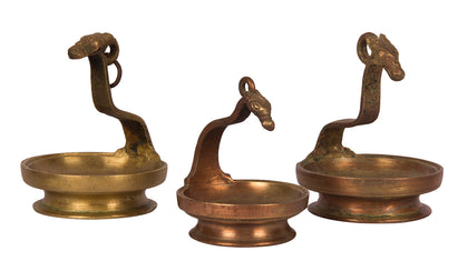 Horse Lamps (Set of 3), , Balaji's Antiques and Collectibles - Artisera