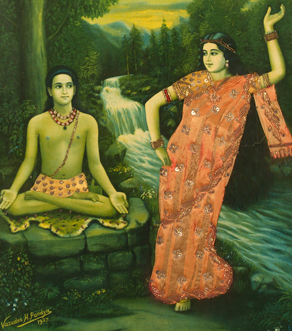 Vishwamitra and Menaka - III, Vasudeo Pandya, Balaji Art - Artisera