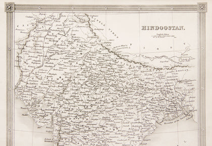 Map of India, 1841, , Balaji's Antiques and Collectibles - Artisera