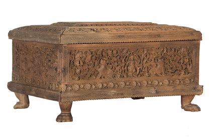 Carved Sandalwood Box, , Navrathans Antique Art - Artisera
