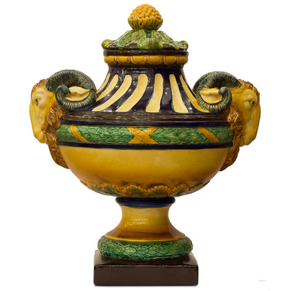 Spanish Vase with Ram Heads, , Navrathans Antique Art - Artisera