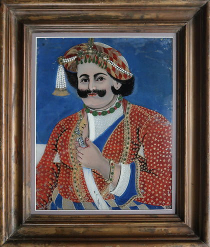 The Maharaja of Benares, , Phillips Reverse Glass - Artisera