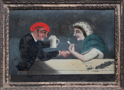 Dutch Tavern Scene, , Phillips Reverse Glass - Artisera