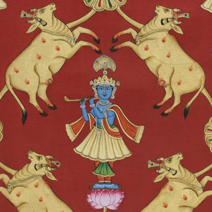 Krishna with Cows - 05, , Ethnic Art - Artisera