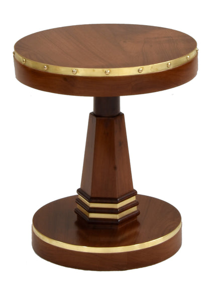 Art Deco Side Table with Brass Trim, , Phillips Art Deco - Artisera