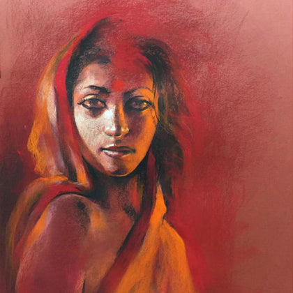 Her Smouldering Beauty - I, Sanatan Dinda, Verandah Art - Artisera