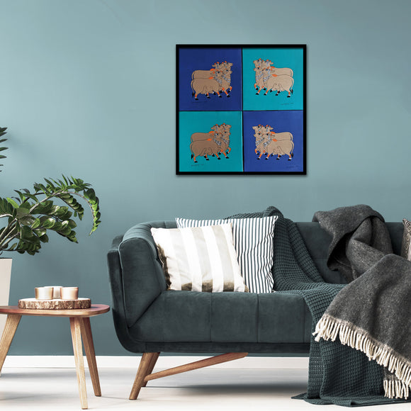 Cows (Set of 4), Shan Bhatnagar, Trail of Hope 2.0 - Artisera